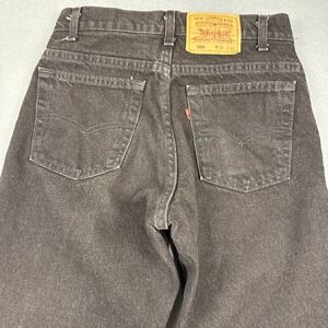 levi's 550 JEANS high waisted relaxed  black  USA 90S VTG PAPER TAG